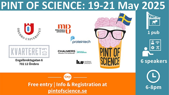 Bild av affish för "Pint of Science"